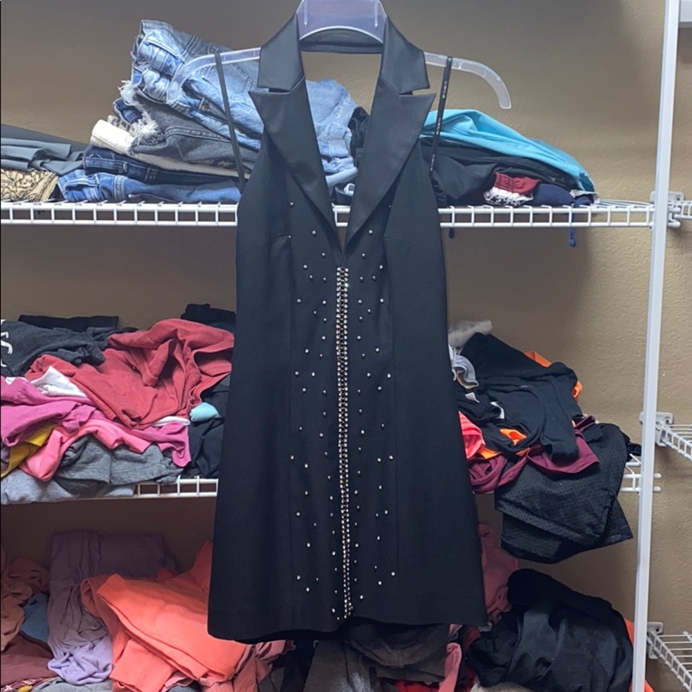 Halter cocktail dress